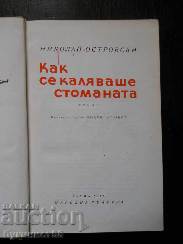 Nikolay Ostrovsky „Cum a fost călit oțelul” cu preț € 0.51 | 1.00 BGN Nikolay Ostrovsky „Cum a fost călit oțelul” cu preț € 0.51 | 1.00 BGN