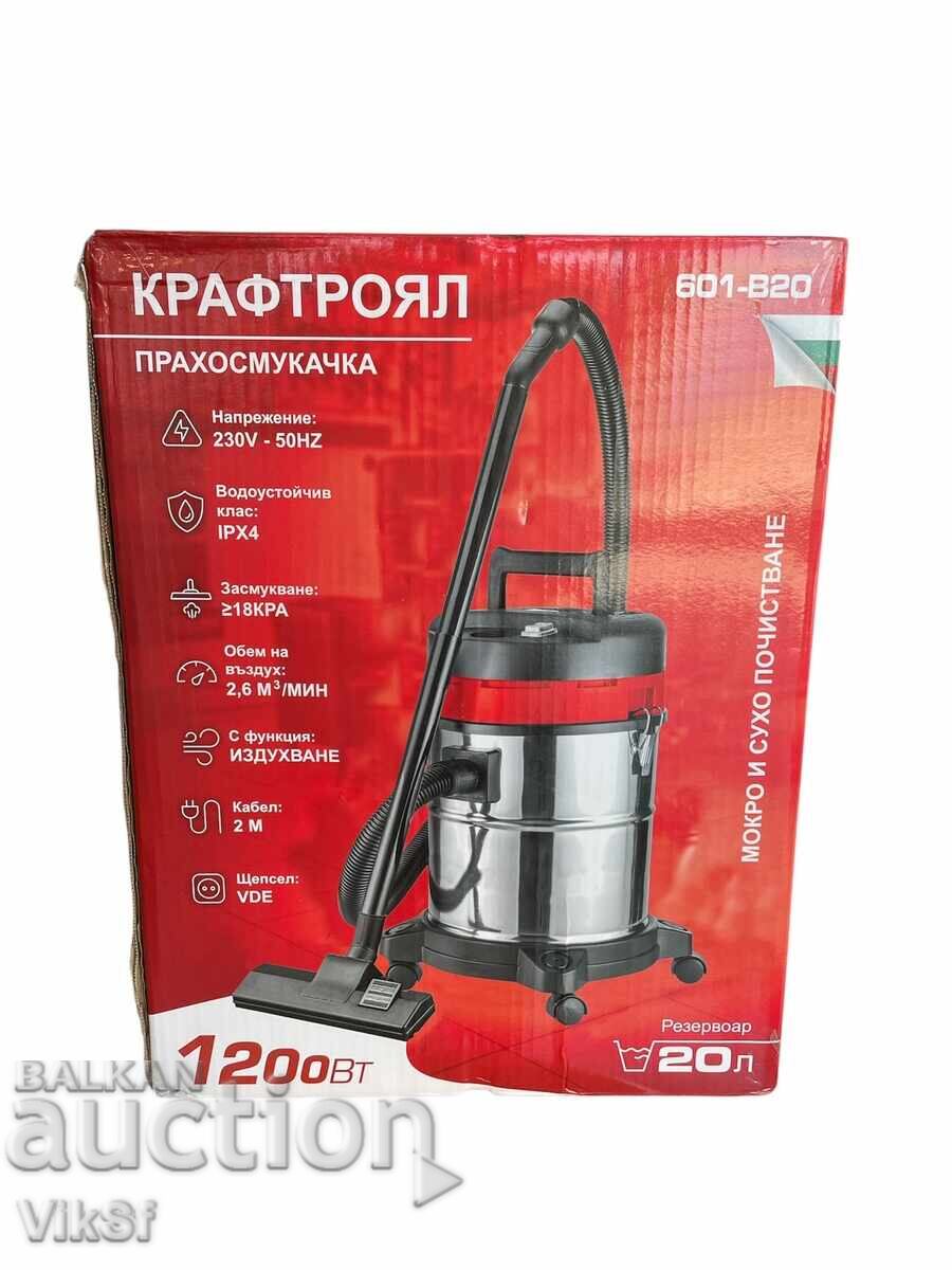 Aspiratoare industriale 20L, 1200 W - Kraftroyal Aspiratoare industriale 20L, 1200 W - Kraftroyal