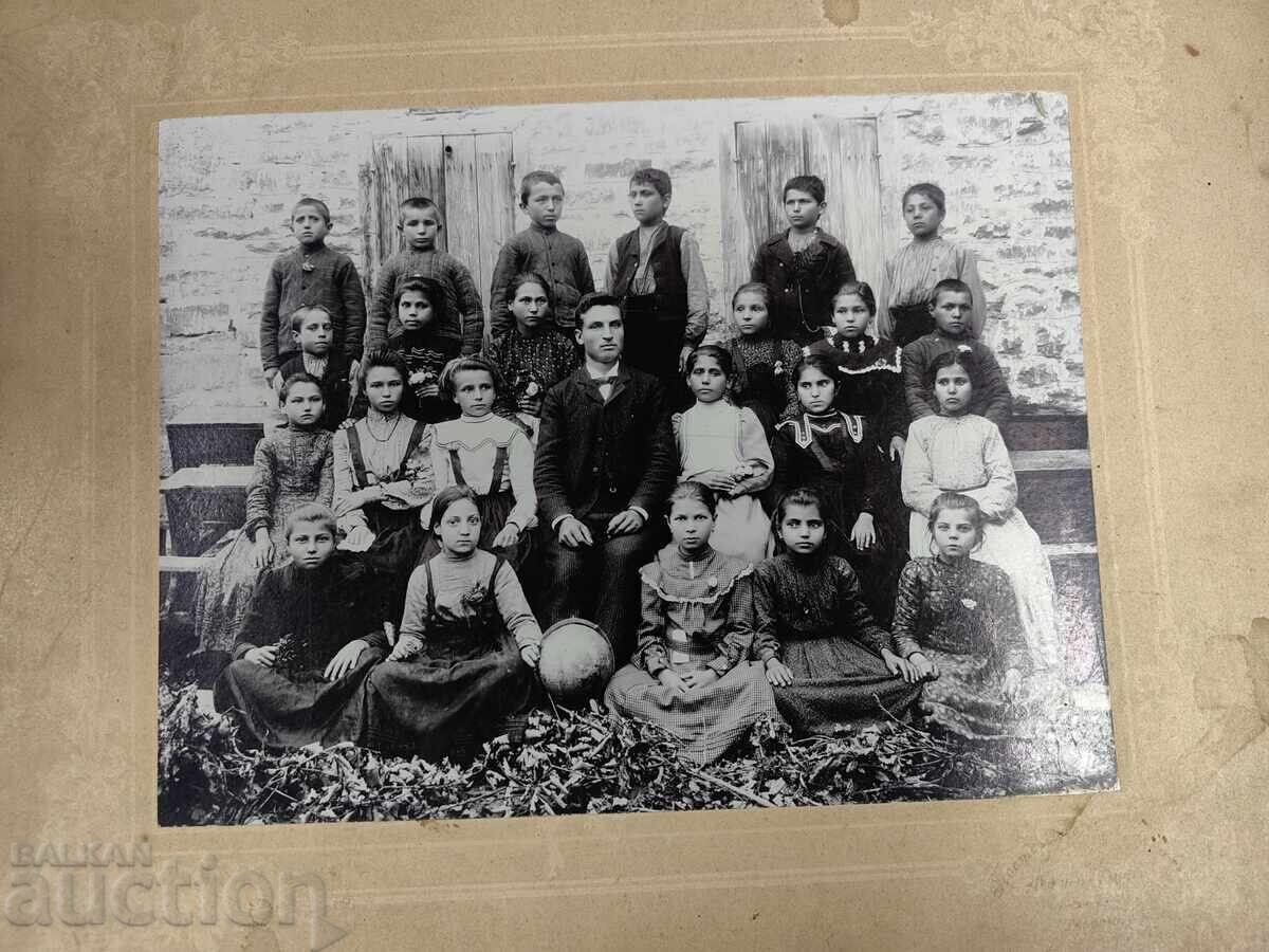 Delivery of PUPILS TEACHER SCHOOL VERY OLD PHOTO PHOTOGRAPH CARD Delivery of PUPILS TEACHER SCHOOL VERY OLD PHOTO PHOTOGRAPH CARD