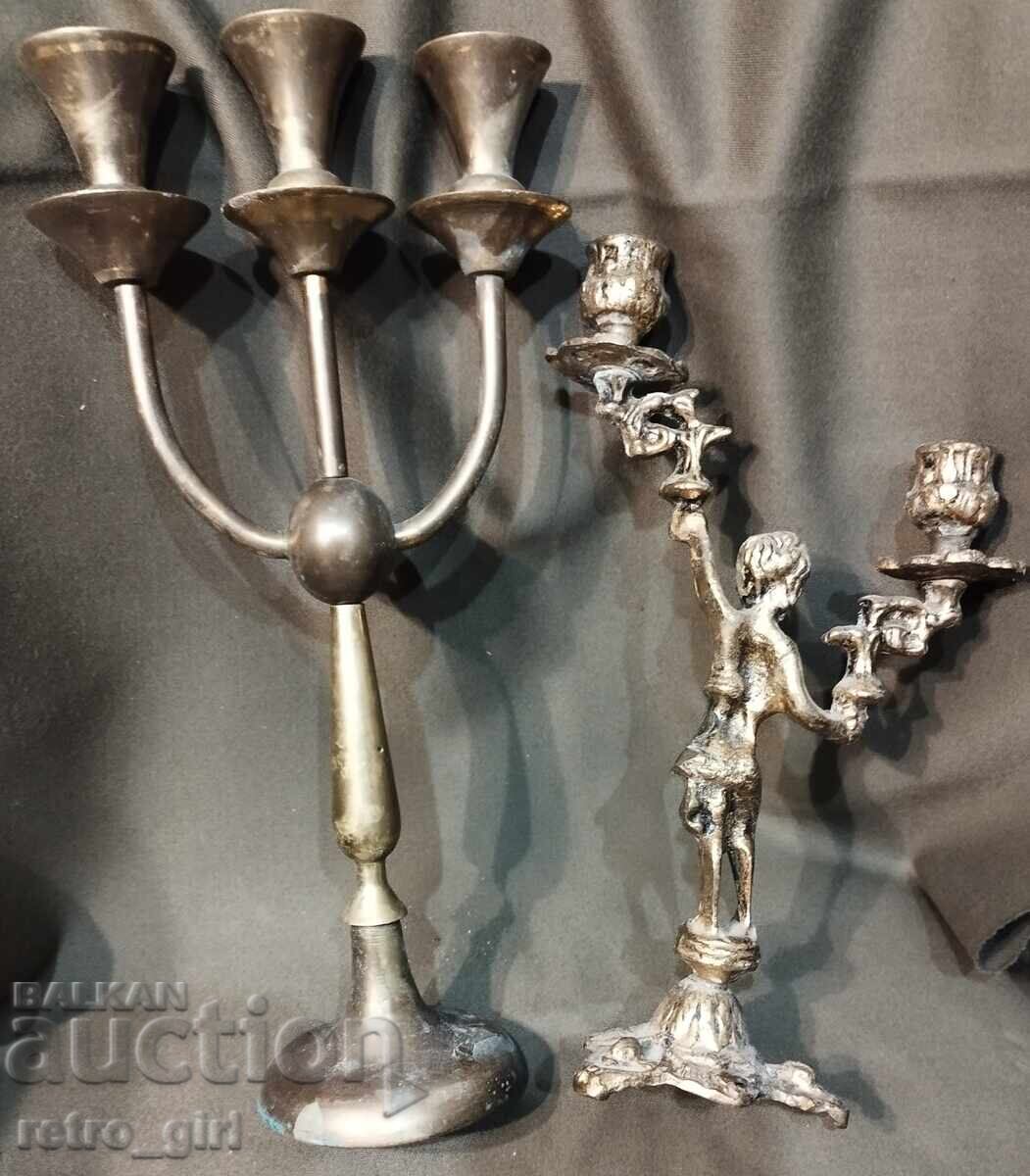 Old candlesticks, 2 pieces with price 29.90 BGN | € 15.29