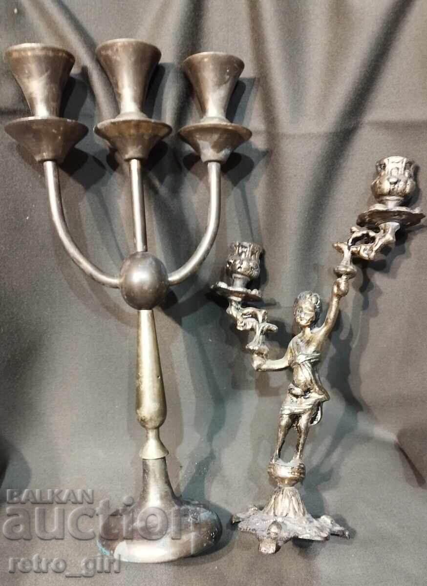 Old candlesticks, 2 pieces