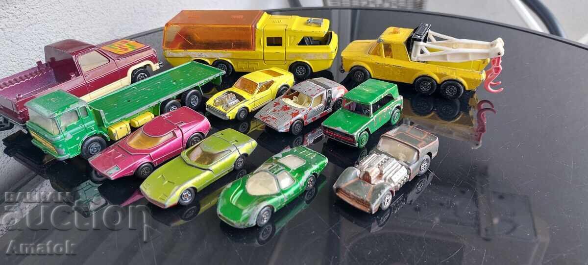 Ματςμπόξ μεταλλικά αυτοκινητάκια 10τμχ + 1τμχ Majorette pickup δώρο με τιμή 100.00 BGN | € 51.13