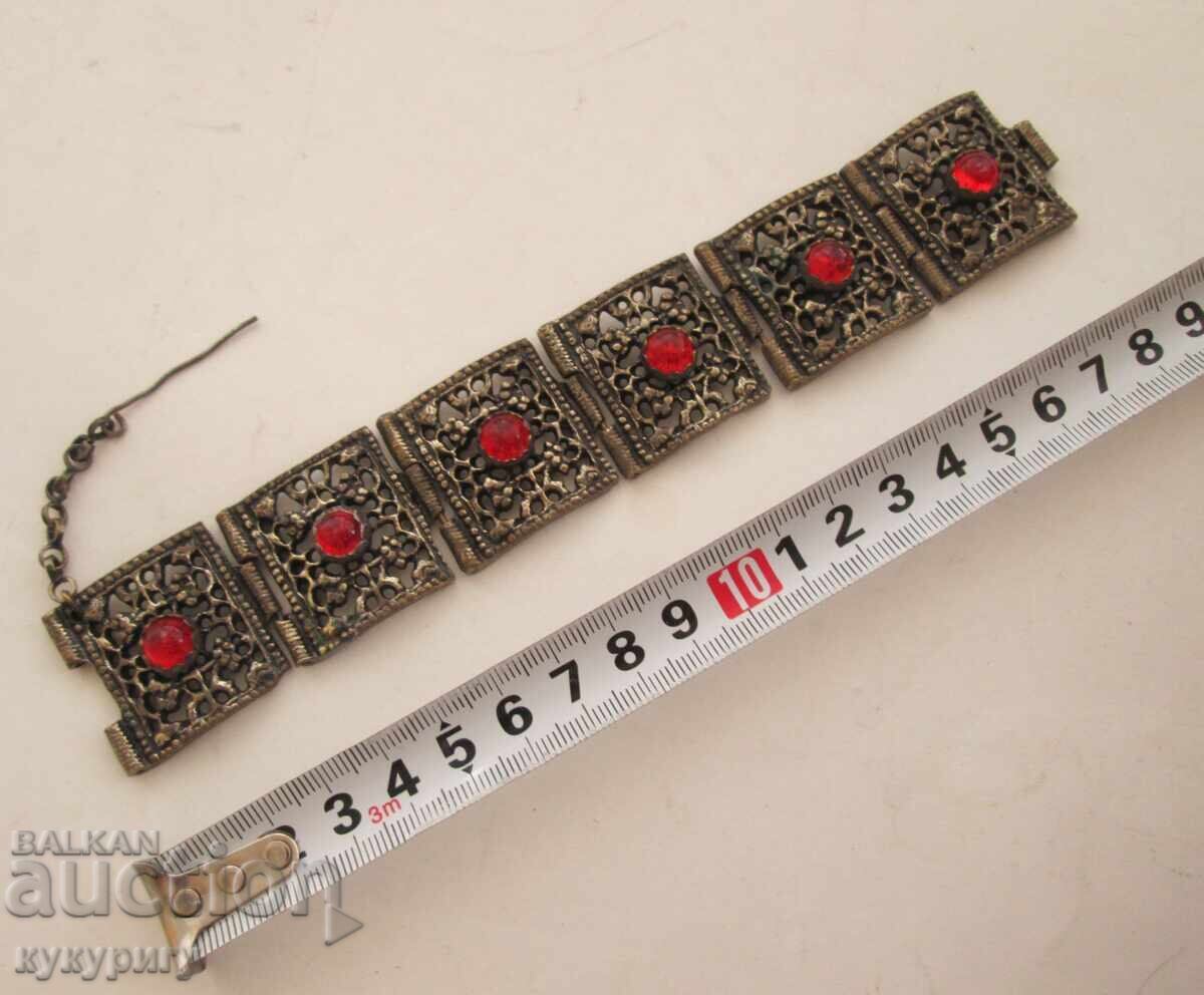 Auction Old women's bracelet with ornaments costume jewelry Auction Old women's bracelet with ornaments costume jewelry