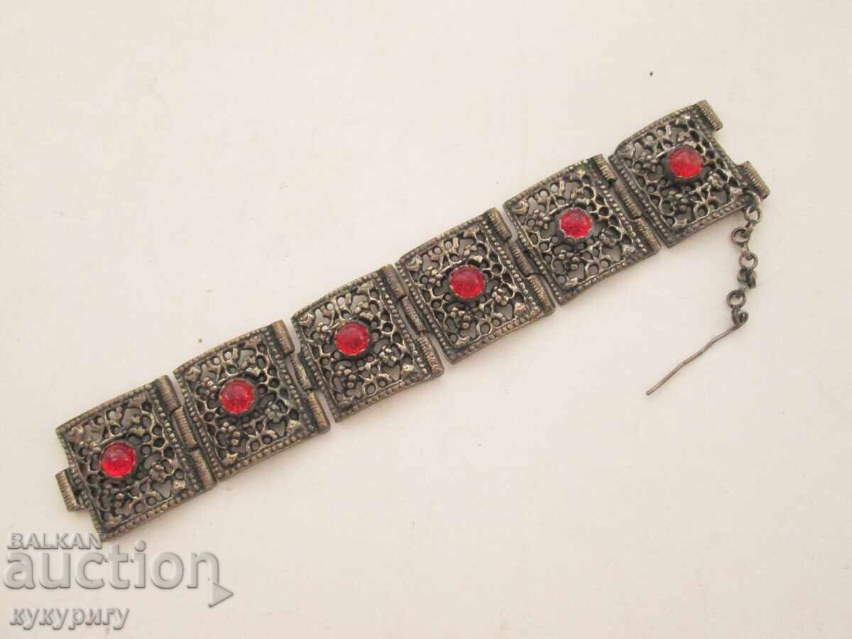 Old women's bracelet with ornaments costume jewelry - 6 Old women's bracelet with ornaments costume jewelry - 6