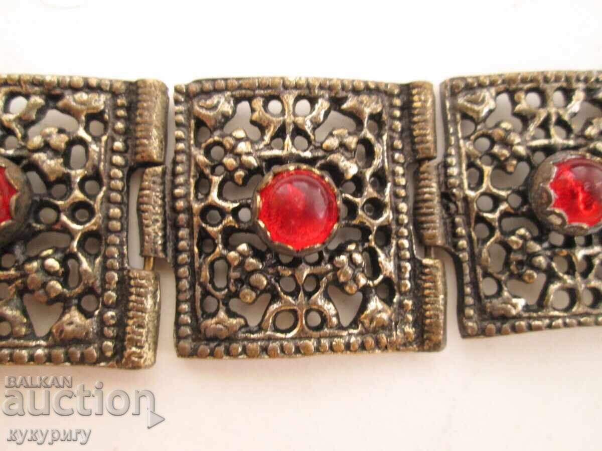 Old women's bracelet with ornaments costume jewelry - 7 Old women's bracelet with ornaments costume jewelry - 7