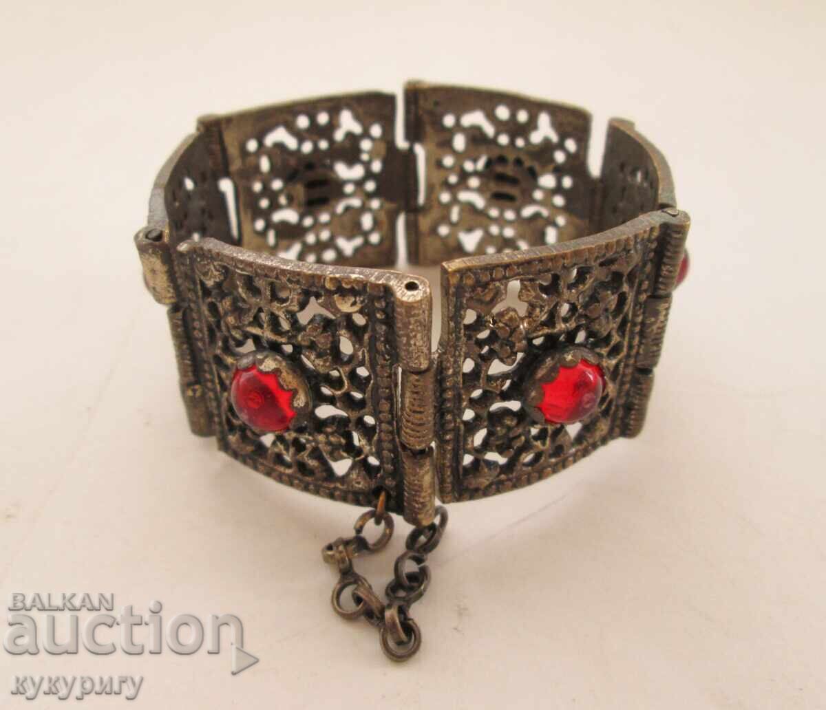 Old women's bracelet with ornaments costume jewelry Old women's bracelet with ornaments costume jewelry