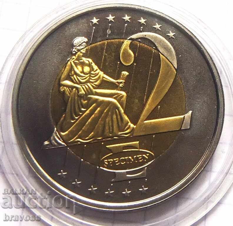 Βατικανό - 2 ευρώ 2002 - δοκιμή, χρώμα με τιμή 11.99 BGN | € 6.13 Βατικανό - 2 ευρώ 2002 - δοκιμή, χρώμα με τιμή 11.99 BGN | € 6.13