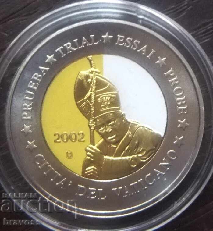 Βατικανό - 2 ευρώ 2002 - δοκιμή, χρώμα Βατικανό - 2 ευρώ 2002 - δοκιμή, χρώμα