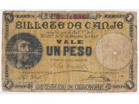 Puerto Rico 1 peso 1895 Pick 7b Rar