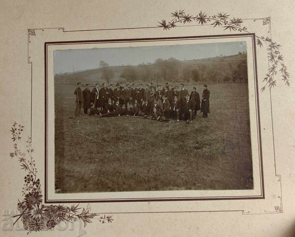 Auction  OLD GROUP PHOTO PHOTOGRAPH CARDBOARD