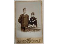 FOTOGRAFIE DE FAMILIE FOARTE VECHE PORTRET FOTOGRAFIE CARTON