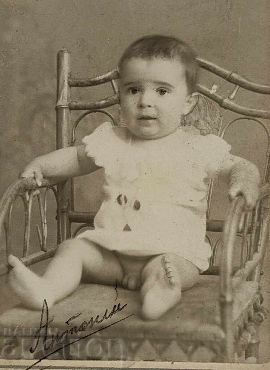 BEBELUȘ BĂIAT VLADIKOV SOFIA POZĂ VECHE FOTOGRAFIE CARTON cu preț 20.00 BGN | € 10.23