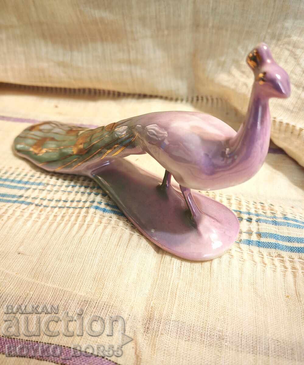 Bulgarian Socialist Porcelain Figure Peacock 1960s with price 47.00 BGN | € 24.03 Bulgarian Socialist Porcelain Figure Peacock 1960s with price 47.00 BGN | € 24.03