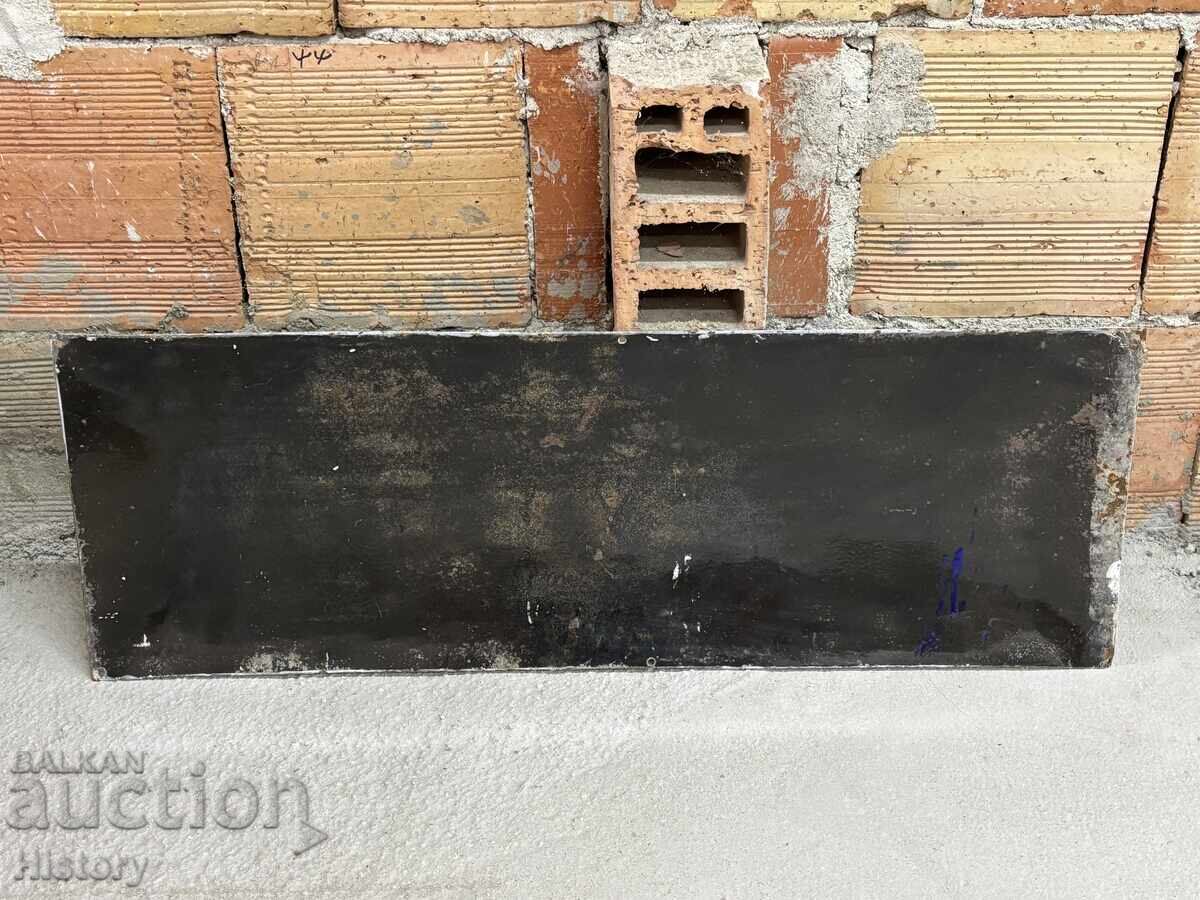 Auction Enamel plate Auction Enamel plate