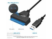 Cablu SATA Adaptor USB 3.0 care conectează hard disk HDD SSD