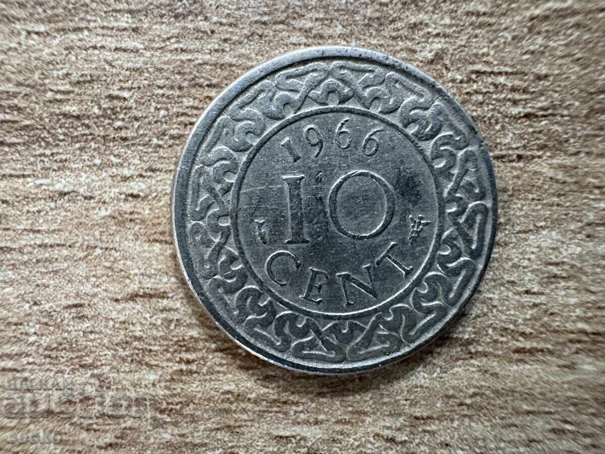 Σουρινάμ - 10 σεντ (1966) Σουρινάμ - 10 σεντ (1966)