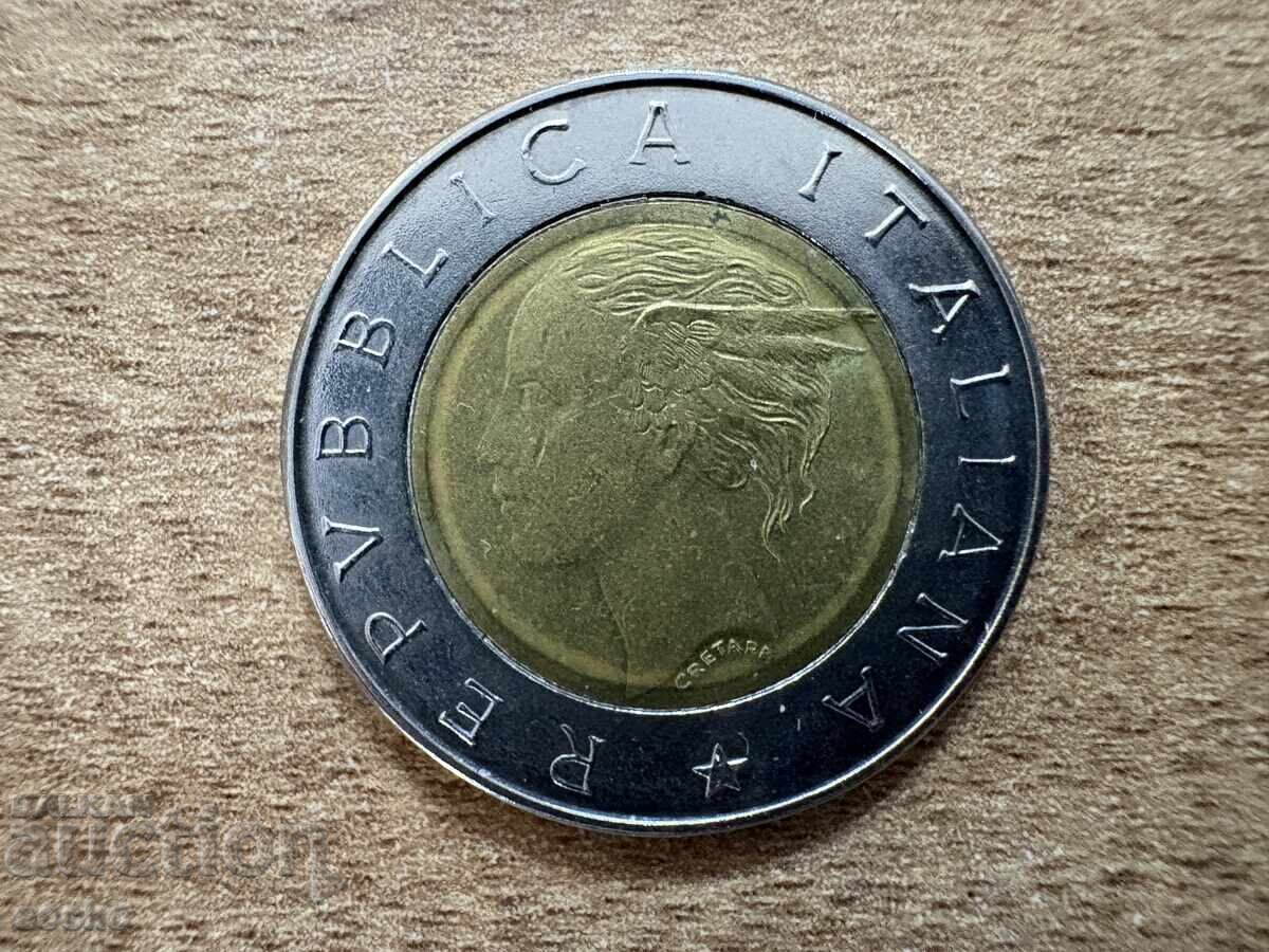 Ιταλία - 500 λιρέτες (1993) - 100 χρόνια από την ίδρυση του... με τιμή 1.55 BGN | € 0.79 Ιταλία - 500 λιρέτες (1993) - 100 χρόνια από την ίδρυση του... με τιμή 1.55 BGN | € 0.79