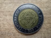 Ιταλία - 500 λιρέτες (1993) - 100 χρόνια από την ίδρυση του...