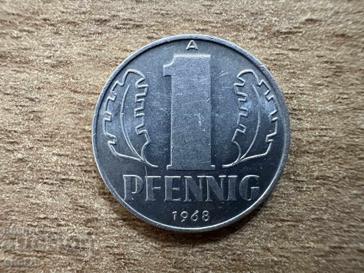 ΓΔΛ - 1 πφένιγκ (1968)