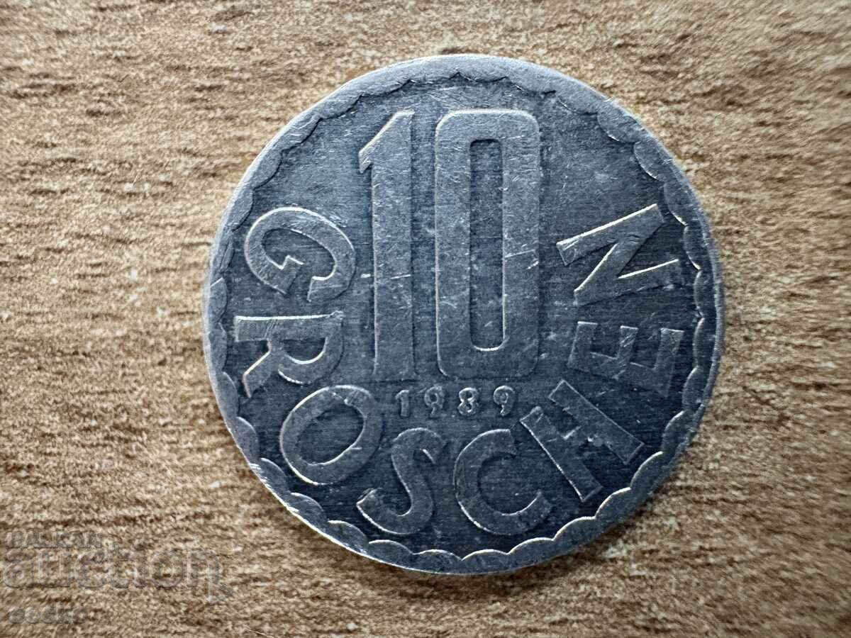 Αυστρία - 10 γρόσια (1989) Αυστρία - 10 γρόσια (1989)