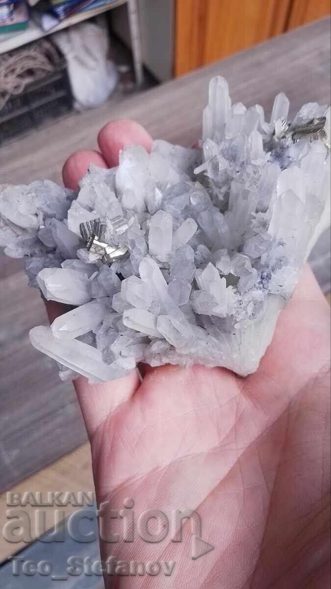 Pyrite, Galena, and Rock Crystal