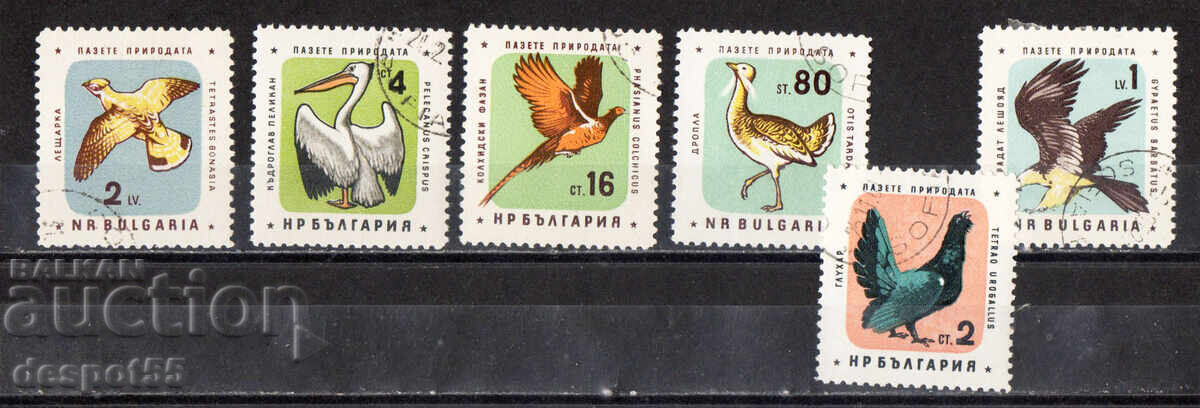 1961. Βουλγαρία. Προστατέψτε τη φύση - τα πουλιά. 1961. Βουλγαρία. Προστατέψτε τη φύση - τα πουλιά.