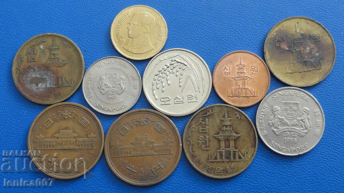 Auction Asia - Coins (10 pieces) Auction Asia - Coins (10 pieces)
