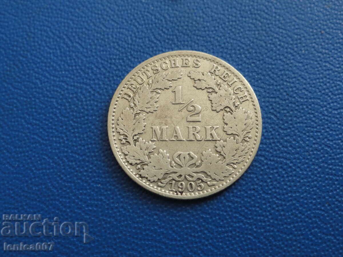 Γερμανία 1905 - 1/2 μάρκο