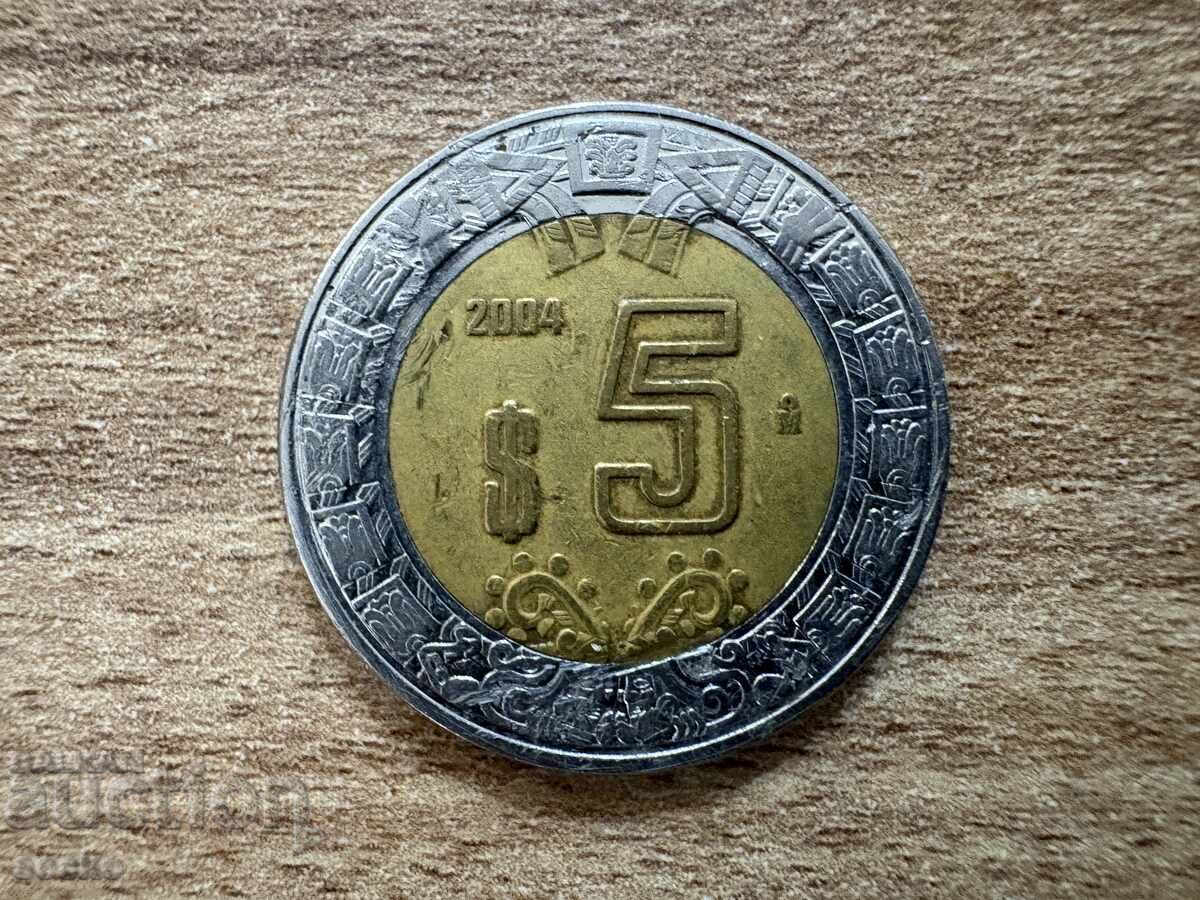 Мексико - 5 песос (2004)