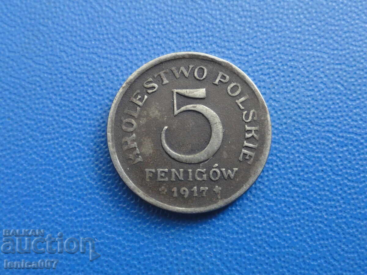 Polonia 1917 - 5 pfennig - 5