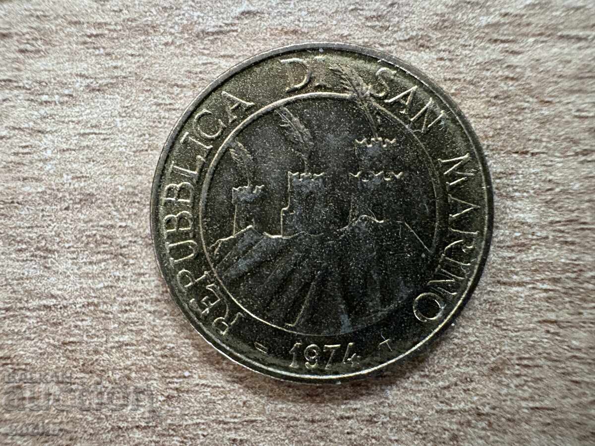 Сан Марино - 20 лири (1974) с цена 2.10 лв. | € 1.07 Сан Марино - 20 лири (1974) с цена 2.10 лв. | € 1.07