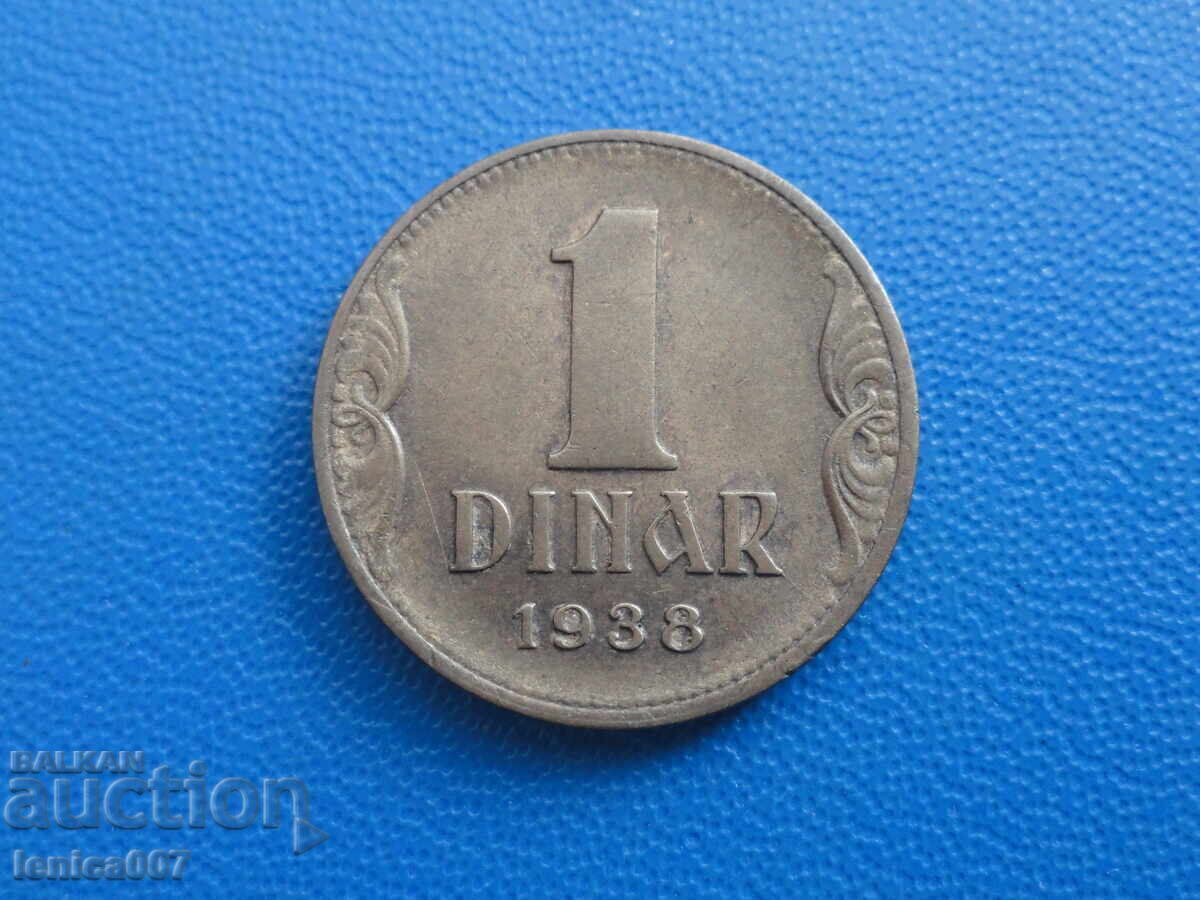 Iugoslavia 1938 - 1 dinar - 6