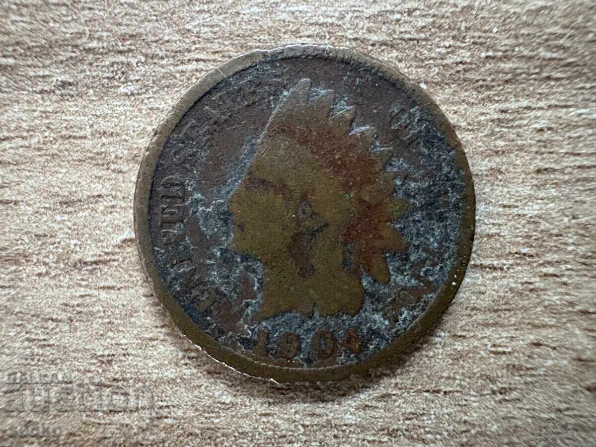 ΗΠΑ - 1 σεντ (1904) με τιμή 2.25 BGN | € 1.15 ΗΠΑ - 1 σεντ (1904) με τιμή 2.25 BGN | € 1.15