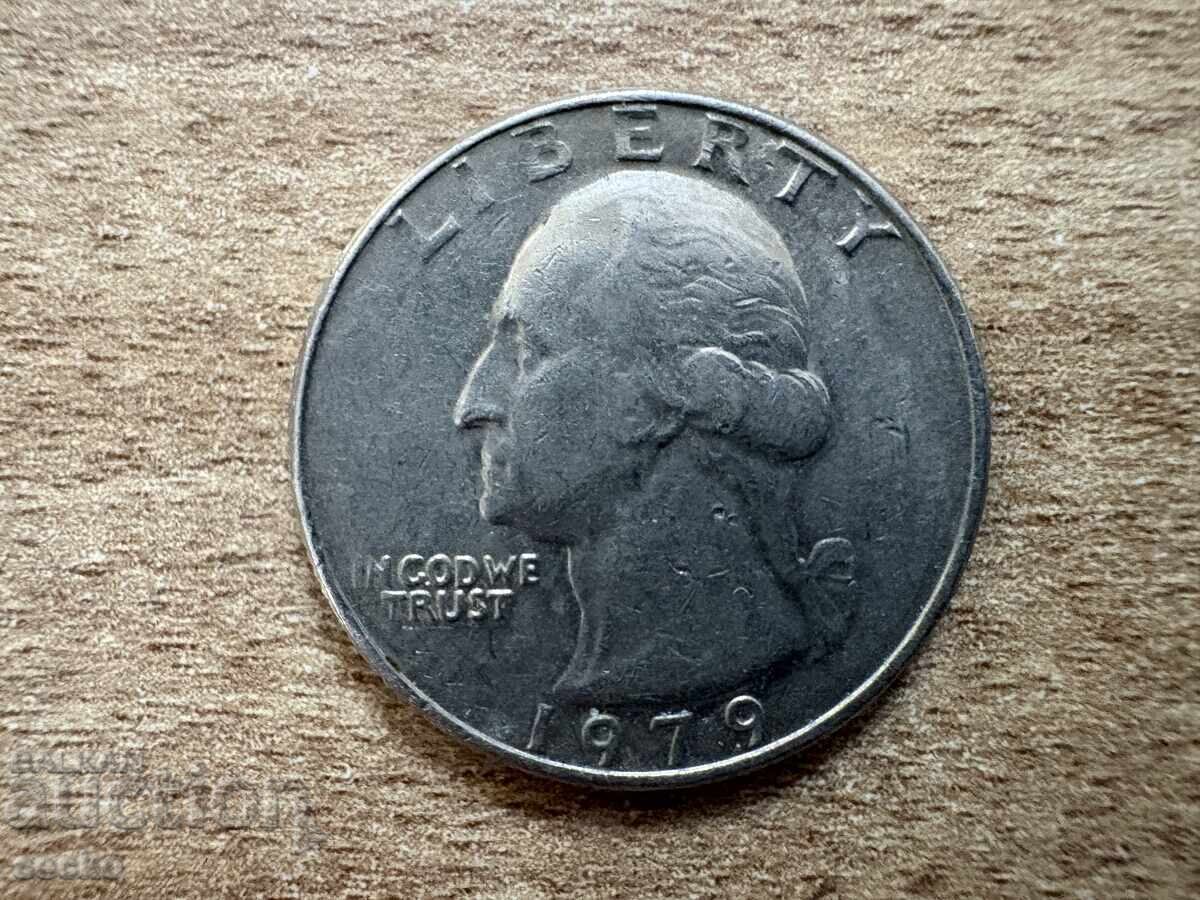 САЩ - 1/4 долар (1979) с цена 1.60 лв. | € 0.82