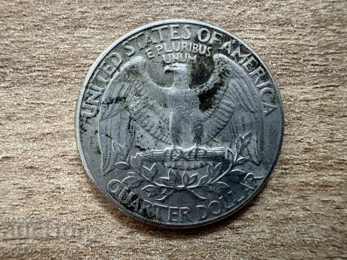 ΗΠΑ - 1/4 δολάριο (1990) - R ΗΠΑ - 1/4 δολάριο (1990) - R