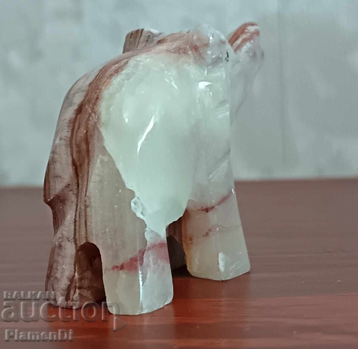 Παράδοση Φιγούρα Ελεφαντάκι από μαρμάρινο όνυχα