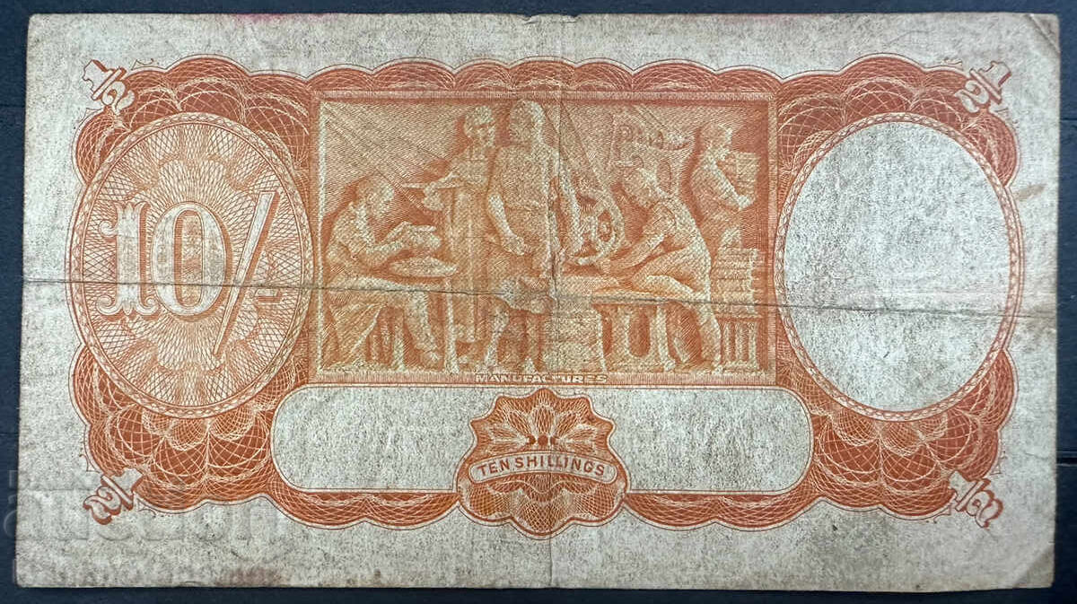 Australia 10 Shillings 1952-4 Pick 26d Ref 2844 low number с цена 35.00 лв. | € 17.90