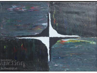 Modern art acrylic abstract composition