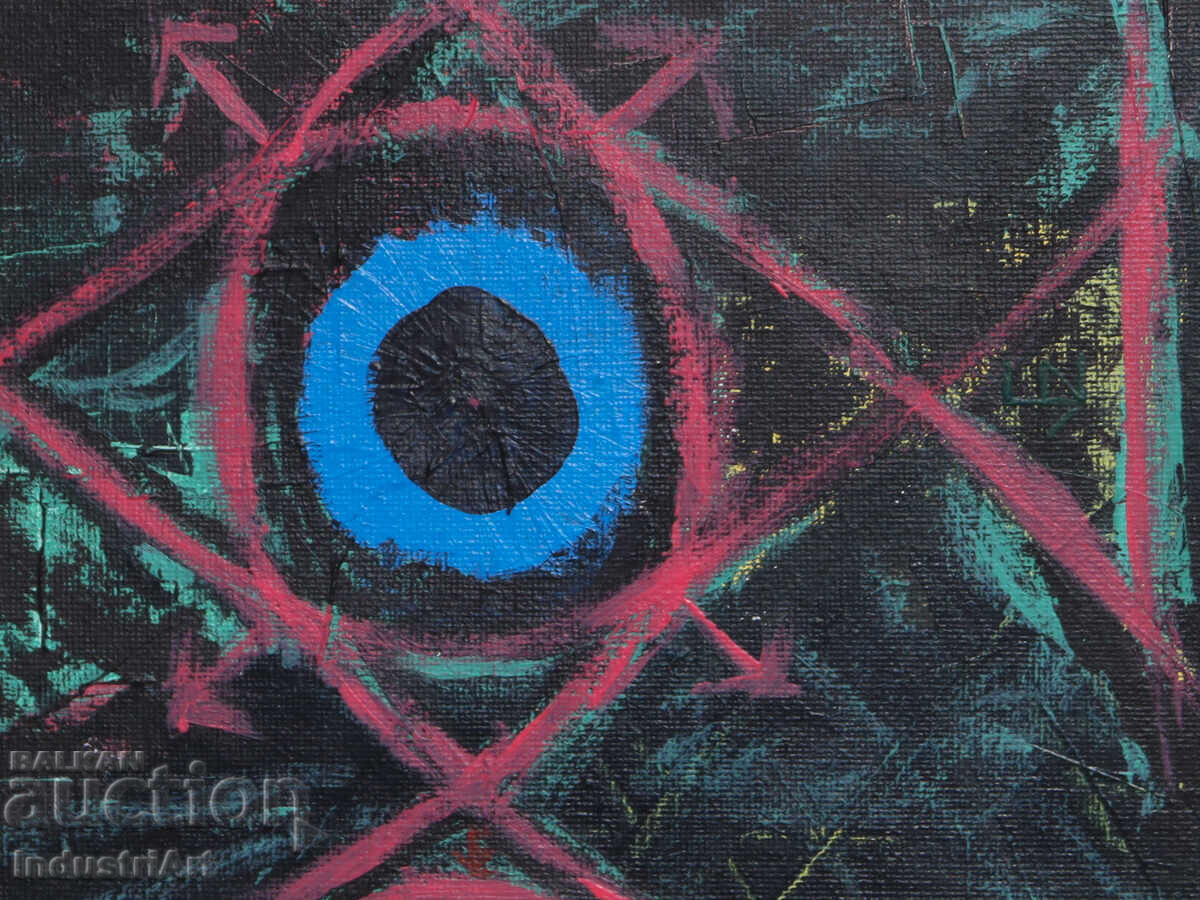 Δημοπρασία Μοντέρνα τέχνη ακρυλική αφηρημένη σύνθεση