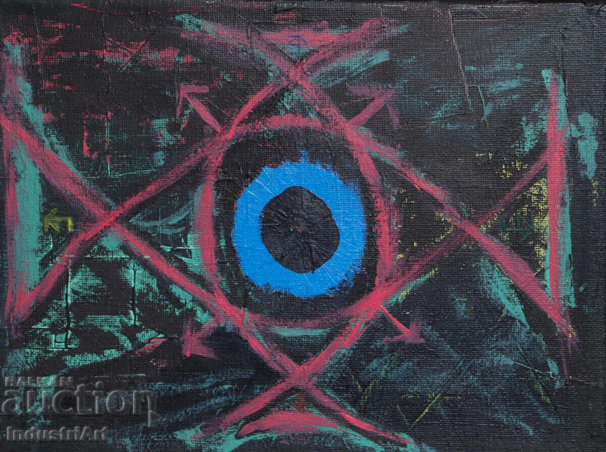 Μοντέρνα τέχνη ακρυλική αφηρημένη σύνθεση - 6