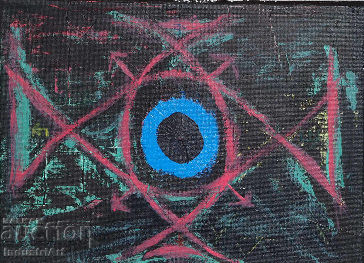 Μοντέρνα τέχνη ακρυλική αφηρημένη σύνθεση