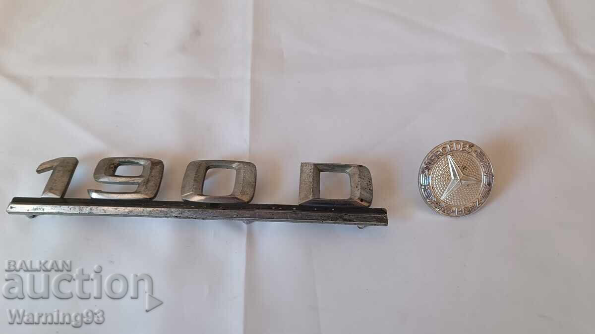Mercedes emblems / Mercedes - front and rear (190D, W124) with price 25.00 BGN | € 12.78