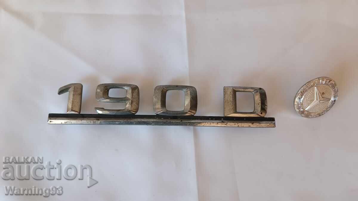Auction  Mercedes emblems / Mercedes - front and rear (190D, W124)