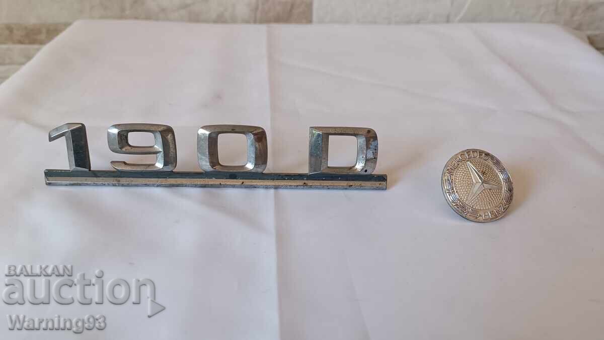 Mercedes emblems / Mercedes - front and rear (190D, W124) - 5
