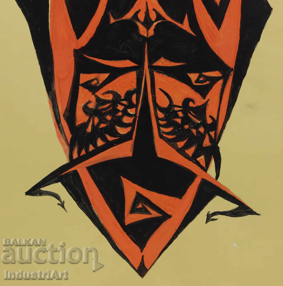 Abstract Art Tempera Mask - 6