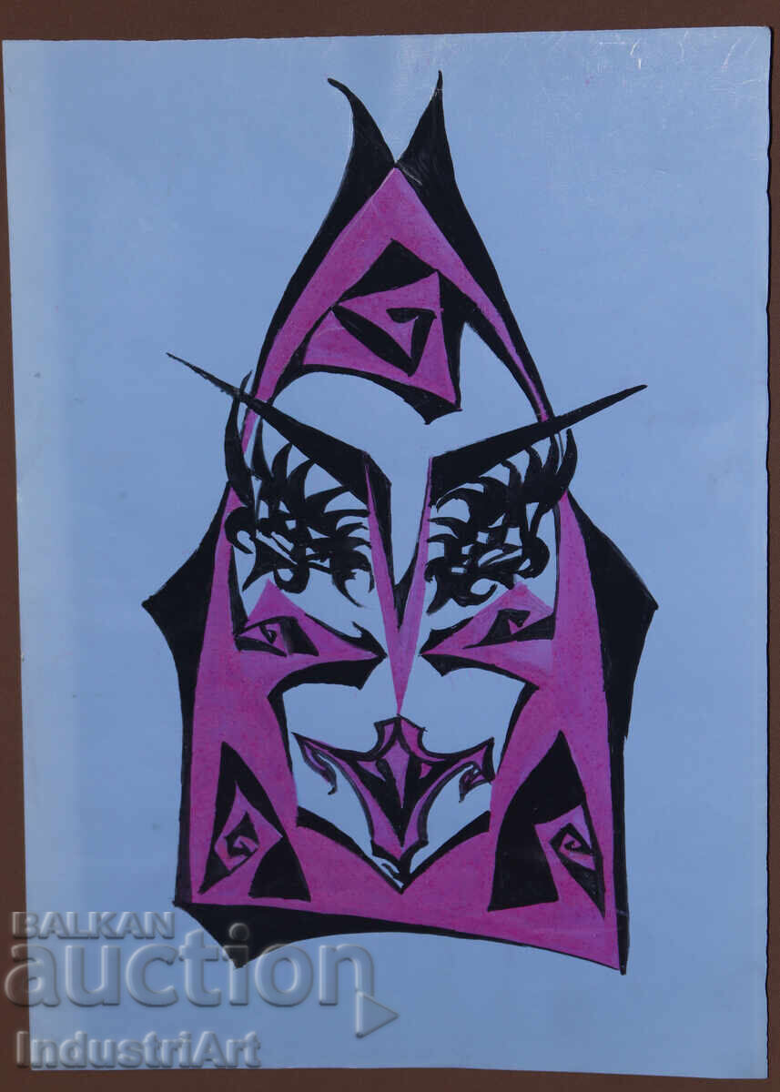 Abstract Art Tempera Mask with price 140.00 BGN | € 71.58