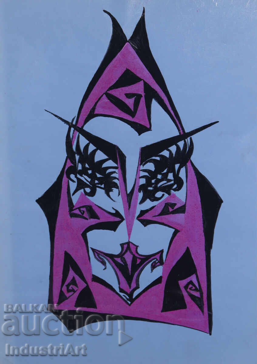 Delivery of Abstract Art Tempera Mask