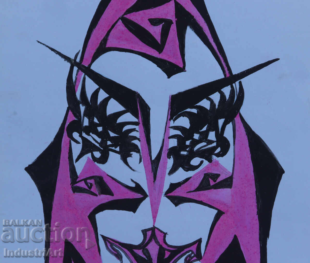 Abstract Art Tempera Mask - 5