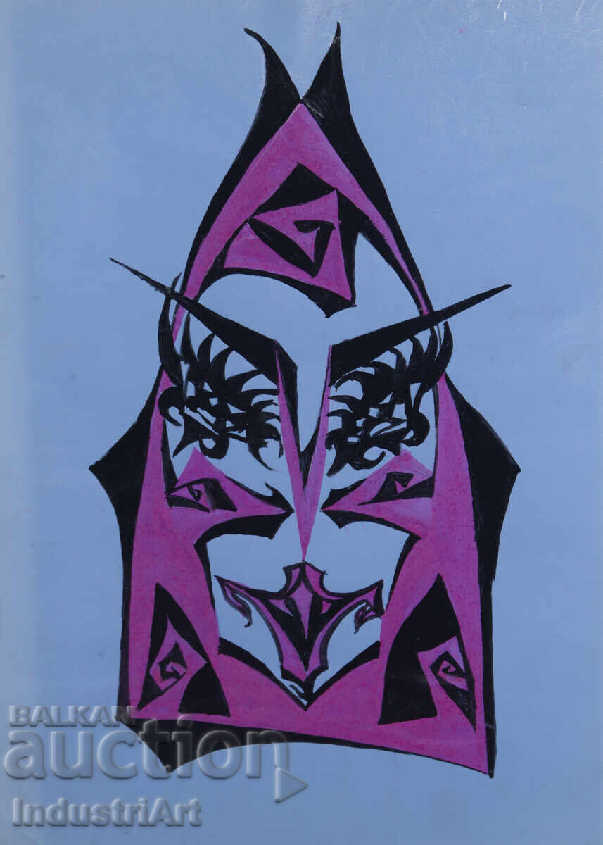 Abstract Art Tempera Mask