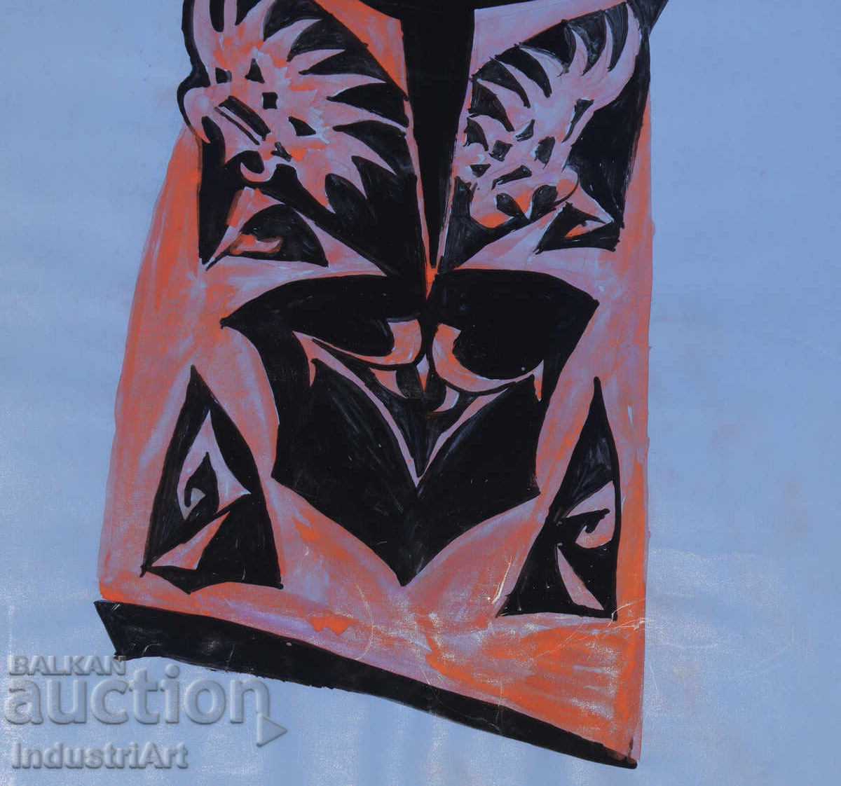 Livrarea Artă abstractă, tempera, mască Livrarea Artă abstractă, tempera, mască